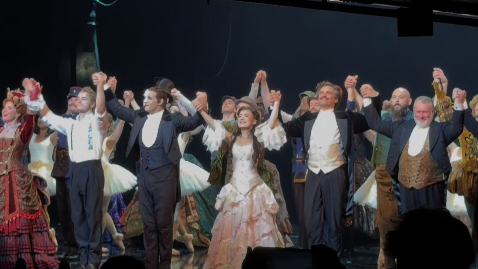 Company bows at the end of a West End performance
